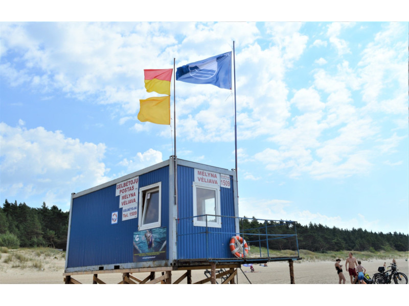 Palangos Birutės parko paplūdimyje ir vėl suplevėsuos Mėlynoji vėliava