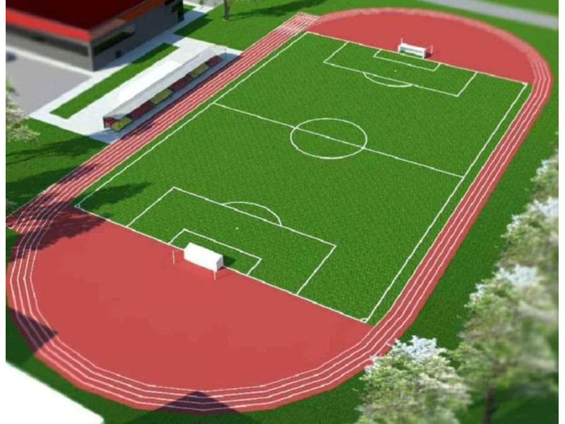 Pasirašyta „Baltijos“ mokyklos stadiono atnaujinimo rangos darbų sutartis