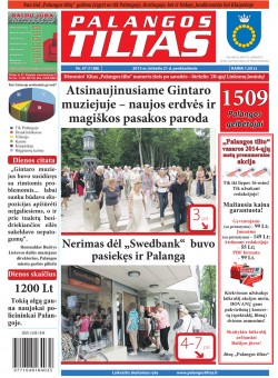 Palangos tilto laikraštis, Data: 2013-06-20, Numeris: 47 (1188) 