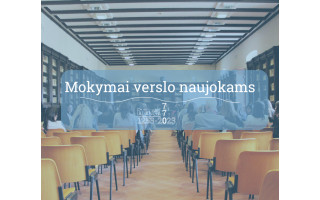 Organizuojami mokymai verslo naujokams