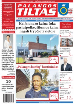 Palangos tilto laikraštis, Data: 2018-11-08, Numeris: 44(1669) 