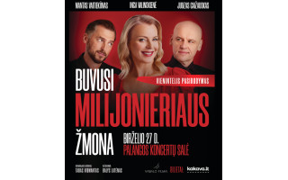 Palangos koncertų salėje - spektaklis "Buvusi milijonieriaus žmona"