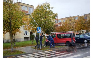 Palangos pėsčiųjų perėjos tapo saugesnės