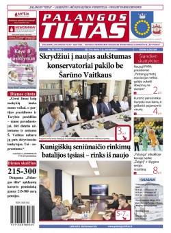 Palangos tilto laikraštis, Data: 2017-03-06, Numeris: 16(1547) 