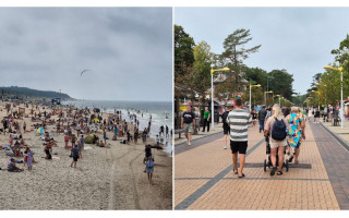 Palanga penktadienį: oras apniukęs, žmonių galybė, vietų nakvoti beveik nebėra