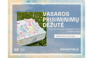 Vasaros prisiminimų dėžutė – kūrybinės dirbtuvės su Saule ir Raminta Palangos burmistro Jono Šliūpo muziejuje