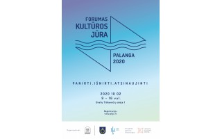  Pirmą kartą Palangoje rengiamas forumas „Kultūros jūra“