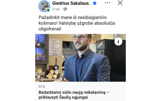 Seimo narys Karolis Neimantas siūlo bedarbių privalomą mobilizaciją į Šaulių sąjungą 