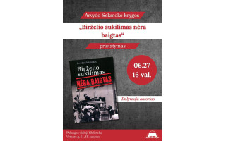 Arvydo Sekmoko knygos „Birželio sukilimas nėra baigtas“ pristatymas