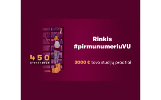 Vilniaus universiteto 450-mečio stipendija studentams, turintiems finansinių sunkumų