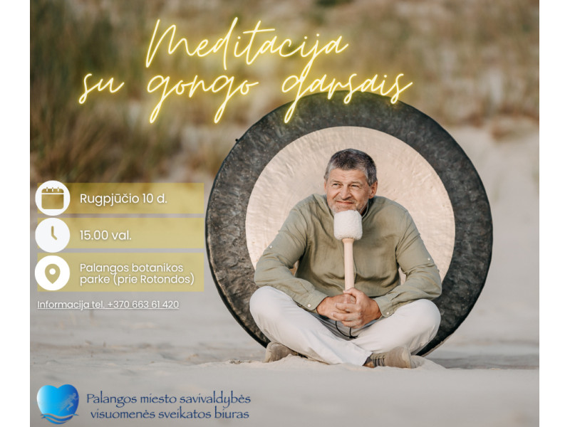 Meditacija su gongo garsais