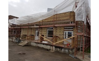 Lopšelyje-darželyje „Žilvinas“ pluša statybininkai – vyksta atnaujinimo darbai