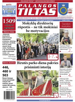 Palangos tilto laikraštis, Data: 2017-08-31, Numeris: 62(1593) 