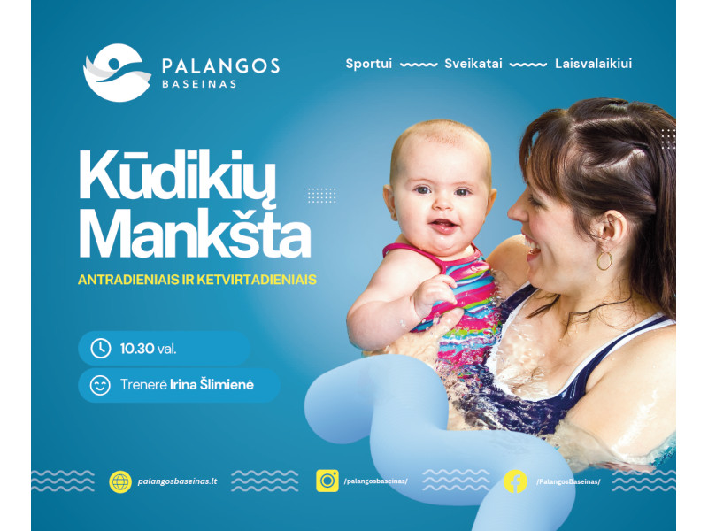 Kūdikių mankšta - Palangos baseine