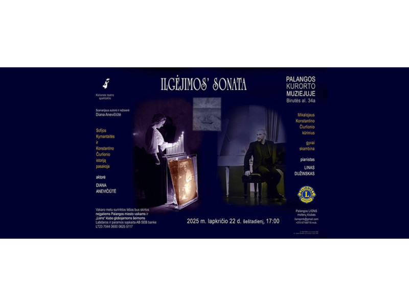 Palangos LIONS moterų klubas kviečia į 17-ąjį padėkos ir labdaros vakarą „Sapnuok baltai: sonata širdžiai“