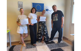 Palangos senosios gimnazijos mokytoja Aiva Vaičiūtė ir direktoriaus pavaduotoja Lina Toleikienė dalyvavo „Erasmus+“ mobilumo kursuose Atėnuose