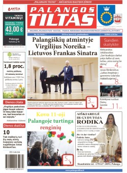 Palangos tilto laikraštis, Data: 2018-03-08, Numeris: 10(1635) 