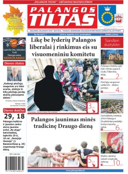 Palangos tilto laikraštis, Data: 2018-11-23, Numeris: 46 (1671) 