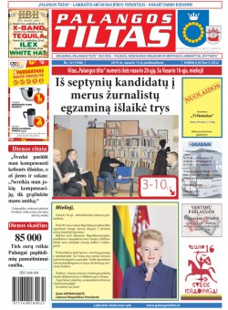 Palangos tilto laikraštis, Data: 2015-02-12, Numeris: 12(1348) 