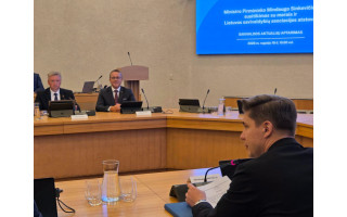 Palangos meras Šarūnas Vaitkus su premjeru aptarė savivaldybių finansinį savarankiškumą ir žemės valdymą