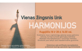 Vienas žingsnis link harmonijos