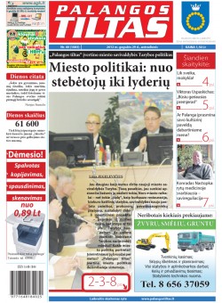 Palangos tilto laikraštis, Data: 2012-05-28, Numeris: 40 (1083) 