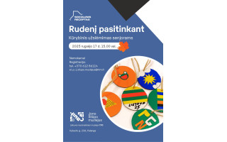 „Rudenį pasitinkant“ kūrybinės dirbtuvės senjorams