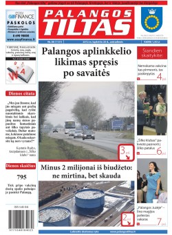 Palangos tilto laikraštis, Data: 2012-11-19, Numeris: 88 (1131) 