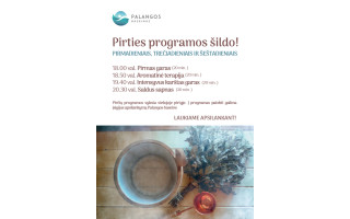 Pirties programos Palangos baseine