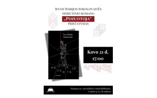 Ievos Marijos Sokolovaitės debiutinio romano „Pozuotoja“ pristatymas