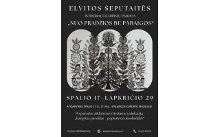 Elvitos Šeputaitės popieriaus karpinių paroda „Nuo pradžios be pabaigos“