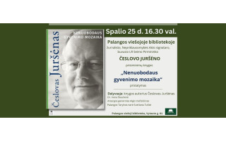 „Nenuobodaus gyvenimo mozaika“: Česlovas Juršėnas palangiškiams pristatys prisiminimų knygą