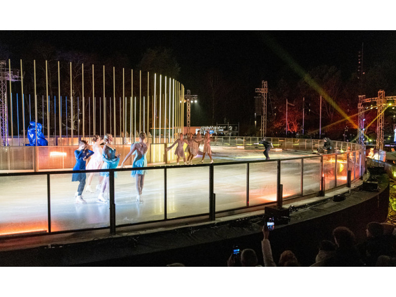 Palangoje pirmą kartą žiemos švenčių metu išlietas ledas. Aldo Kazlausko nuotr.