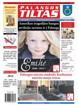 Palangos tilto laikraštis, Data: 2012-12-17, Numeris: 96 (1139) 