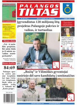 Palangos tilto laikraštis, Data: 2013-05-13, Numeris: 36 (1177) 