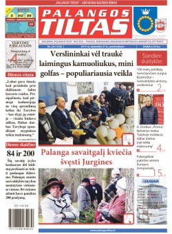 Palangos tilto laikraštis, Data: 2017-04-20, Numeris: 28(1559) 