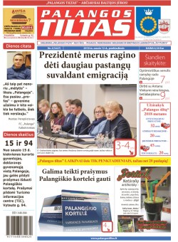 Palangos tilto laikraštis, Data: 2018-01-11, Numeris: 2(1627) 