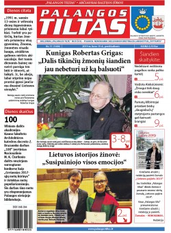 Palangos tilto laikraštis, Data: 2019-03-17, Numeris: 11 (1686) 