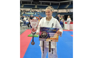 Palangiškė karatė žvaigždė Karolina Radžiūnaitė: „Laimė – kai atsikeli, nors nenori. Kai treniruojiesi, nors skauda“