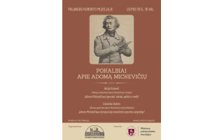 Kviečiame pokalbiui apie Adomą Mickevičių