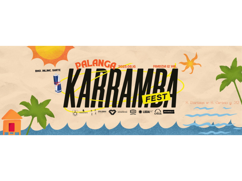 Rugpjūčio 16 d. Palangoje karaliaus ekstremalioji „Karamba“