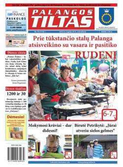 Palangos tilto laikraštis, Data: 2012-09-24, Numeris: 73 (1116) 