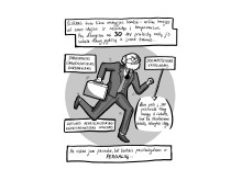 Miglės Anušauskaitės komikso „Kas išsigando Šliūpo“ fragmentas. 2