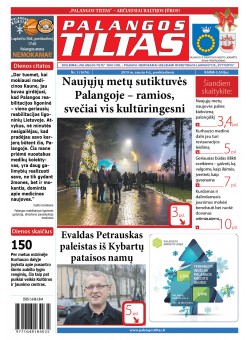 Palangos tilto laikraštis, Data: 2019-01-04, Numeris: 1 (1676) 
