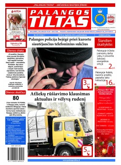 Palangos tilto laikraštis, Data: 2019-11-29, Numeris: 47 (1722) 