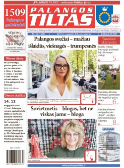Palangos tilto laikraštis, Data: 2017-08-07, Numeris: 56(1587) 