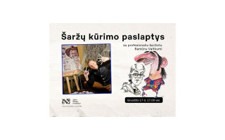 Šaržų kūrimo paslaptys su profesionaliu šaržistu Ramūnu Vaitkumi