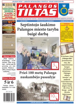 Palangos tilto laikraštis, Data: 2015-03-26, Numeris: 23(1359) 