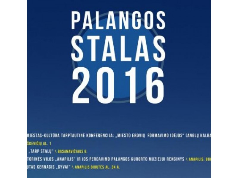 PALANGOS STALAS 2016 Programa