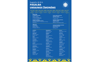 Caritas skelbia 6-ąją paramos Ukrainai kampaniją 30-yje Lietuvos miestelių ir miestų